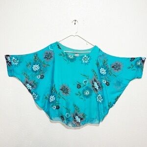 NWT Meo Meli Italy 69 Short Sleeve Floral Shirt Size S